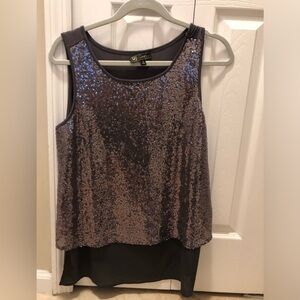 DG2 Easy Tank Silver/Grey with Microsequins